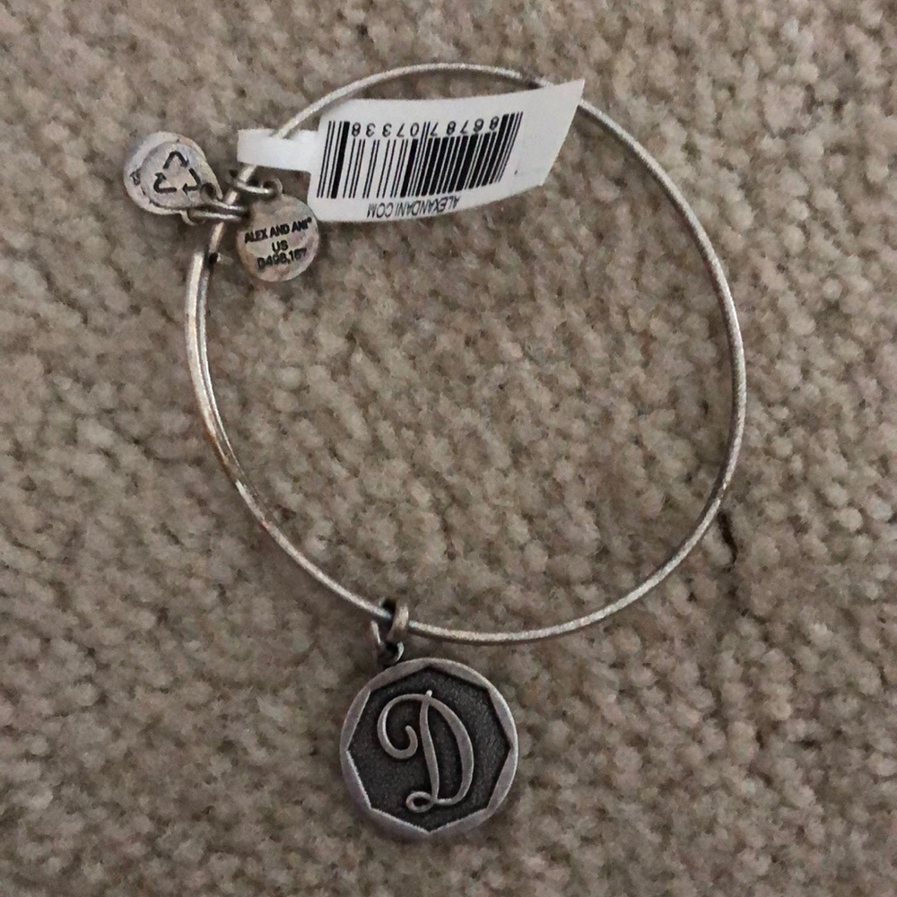 Alex and ani D initial bracelet